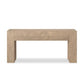 Abaso Console Table - Whitewash Rustic Wormwood Oak