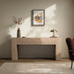 Abaso Console Table - Whitewash Rustic Wormwood Oak