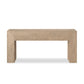 Abaso Console Table - Whitewash Rustic Wormwood Oak