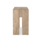 Abaso Console Table - Whitewash Rustic Wormwood Oak