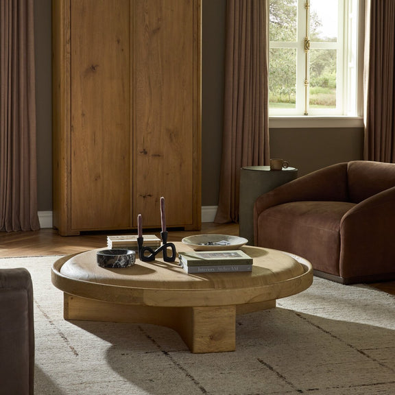 Tervin Coffee Table - Natural Mexican Oak Veneer