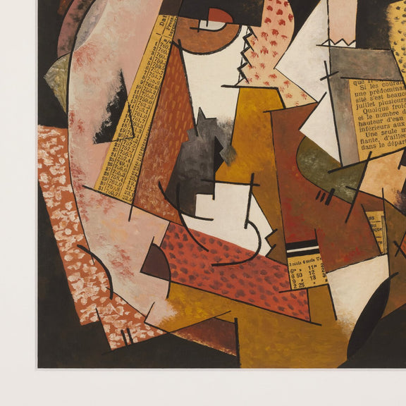 Composition Au Papier Journal by Georges Valmier - 14"X16"