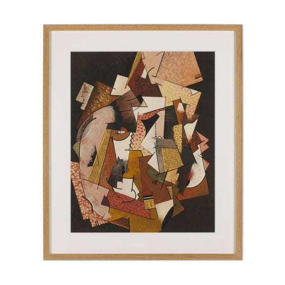 Composition Au Papier Journal by Georges Valmier - 14"X16"