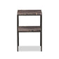 Piet Marble Nightstand - Smoke Plum Marble
