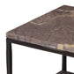 Piet Marble Nightstand - Smoke Plum Marble