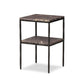 Piet Marble Nightstand - Smoke Plum Marble