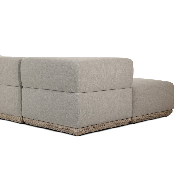Evander Outdoor 4 Pc Sectional W/ Ottoman