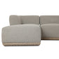Evander Outdoor 4 Pc Sectional W/ Ottoman