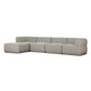 Evander Outdoor 4 Pc Sectional W/ Ottoman