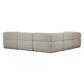 Evander Outdoor 5 Pc Sectional