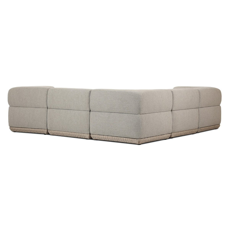 Evander Outdoor 5 Pc Sectional