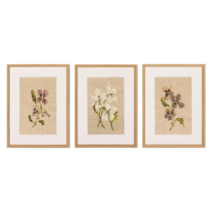 Blooms II Triptych by Brittney Schulz - 36"X16"