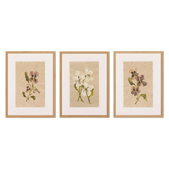 Blooms II Triptych by Brittney Schulz - 36"X16"