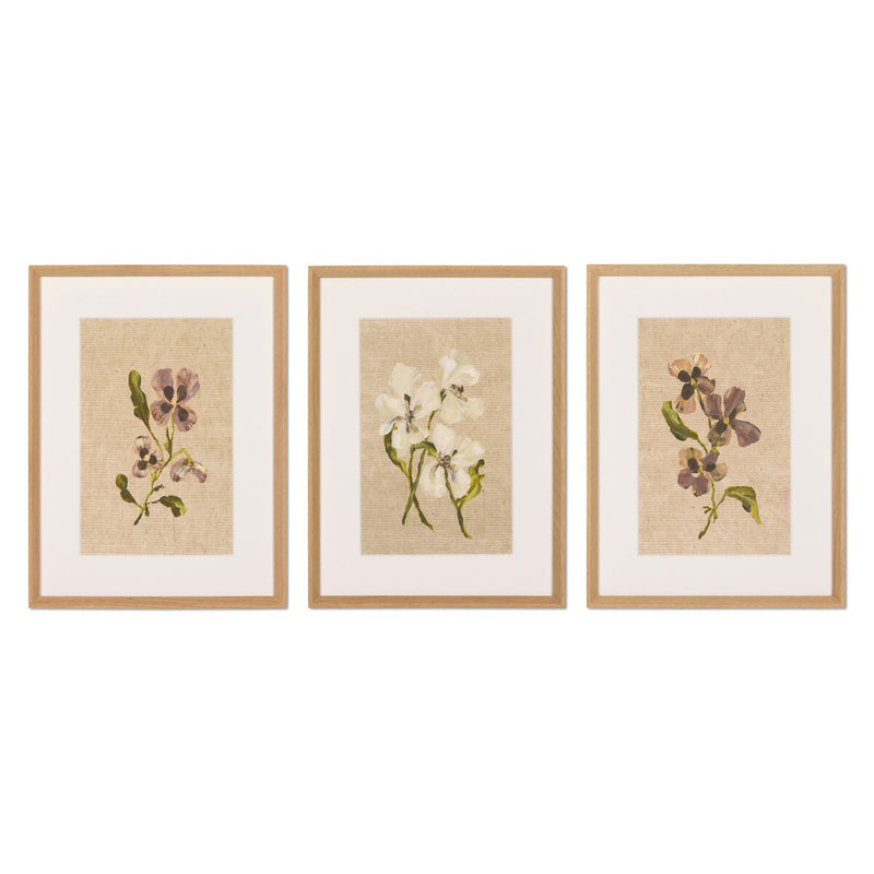 Blooms II Triptych by Brittney Schulz - 36"X16"