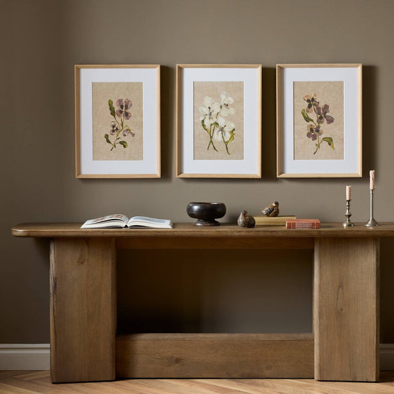 Blooms II Triptych by Brittney Schulz - 54"X24"