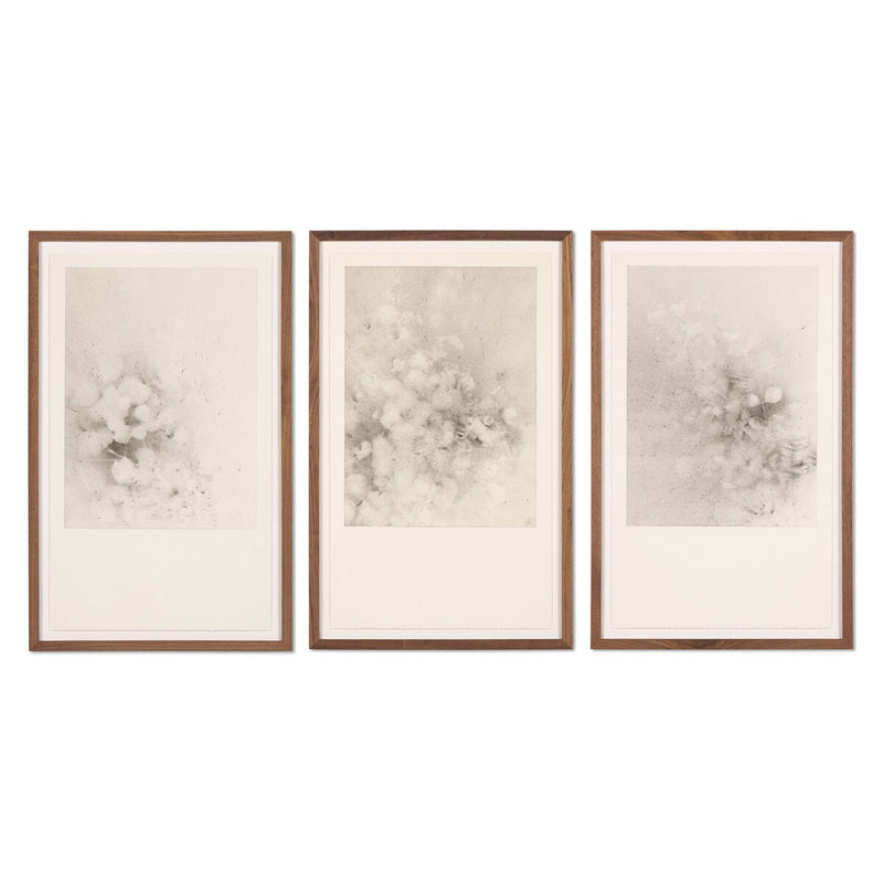 Breath Drawing Triptych by Adrián White - 36"X18"