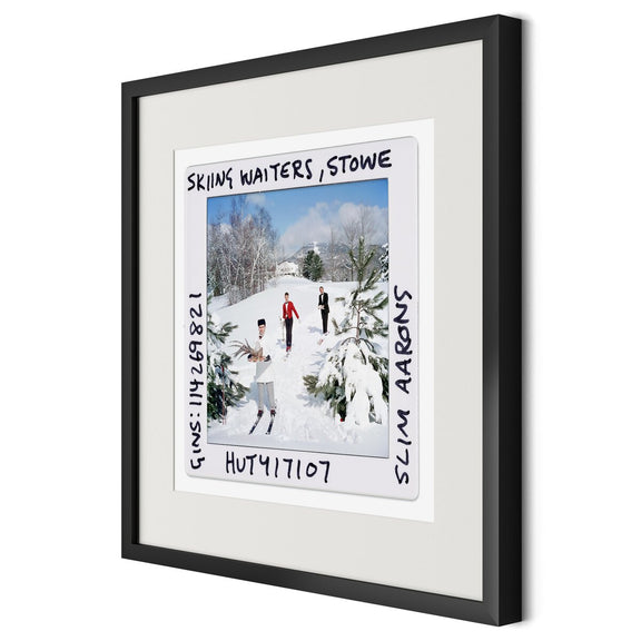 Skiing Waiters Slide by Slim Aarons - 24"X24"