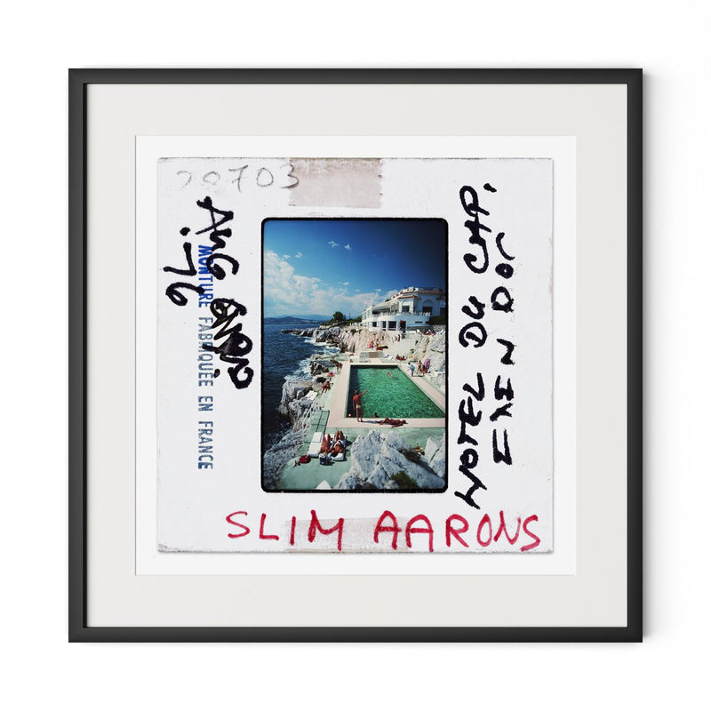 Eden-Roc Pool Slide by Slim Aarons - 32"X32"
