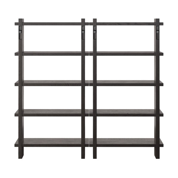 James Wall Mounted Bookcase - Double