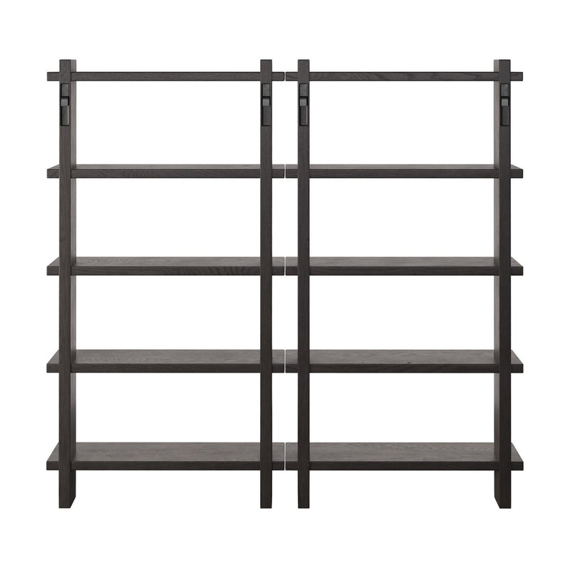 James Wall Mounted Bookcase - Double