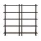 James Wall Mounted Bookcase - Double