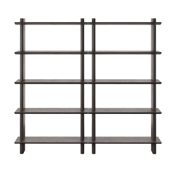James Wall Mounted Bookcase - Double
