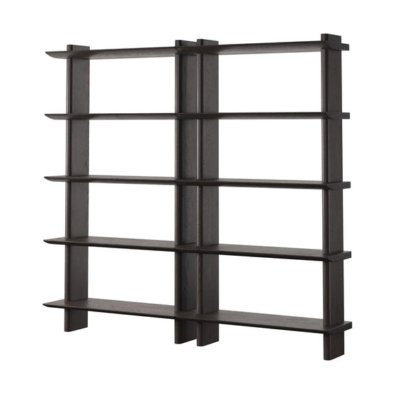 James Wall Mounted Bookcase - Double