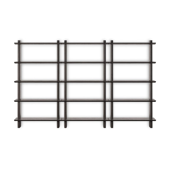 James Wall Mounted Bookcase - Triple