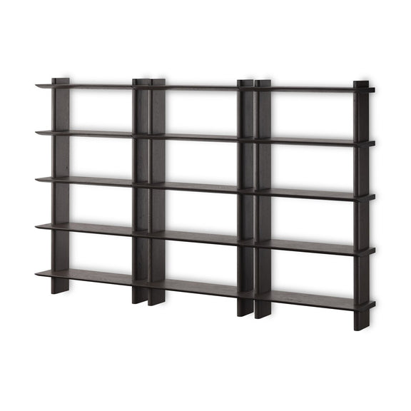 James Wall Mounted Bookcase - Triple