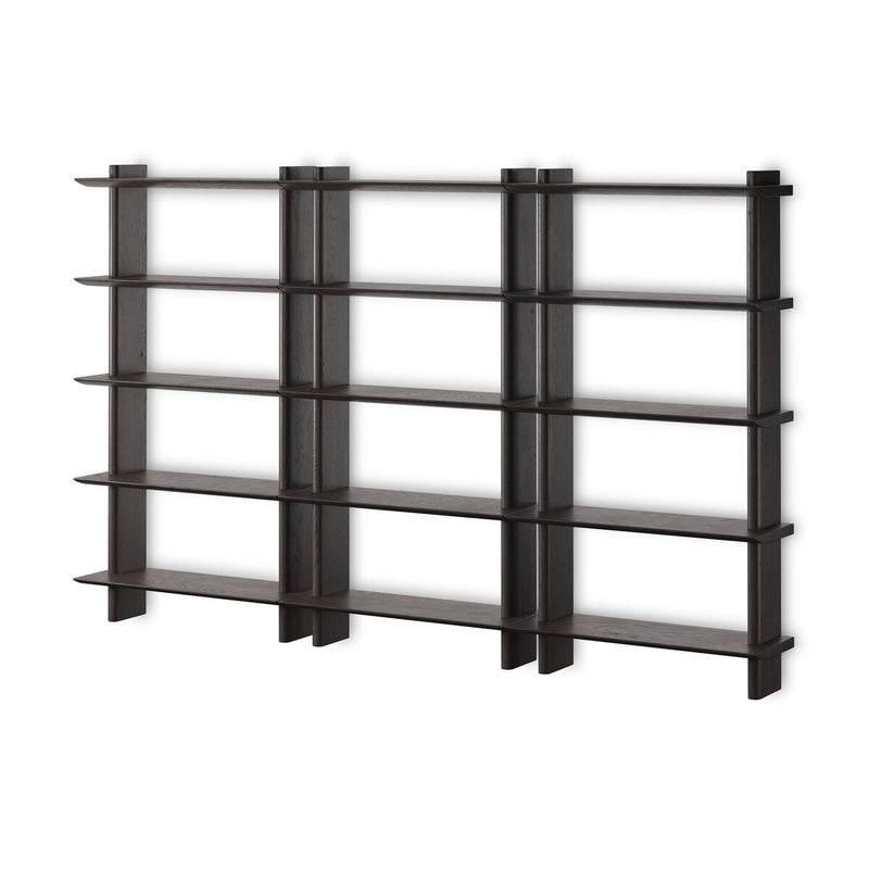 James Wall Mounted Bookcase - Triple