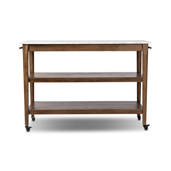 Lawhon Kitchen Island - Carrara White Marble
