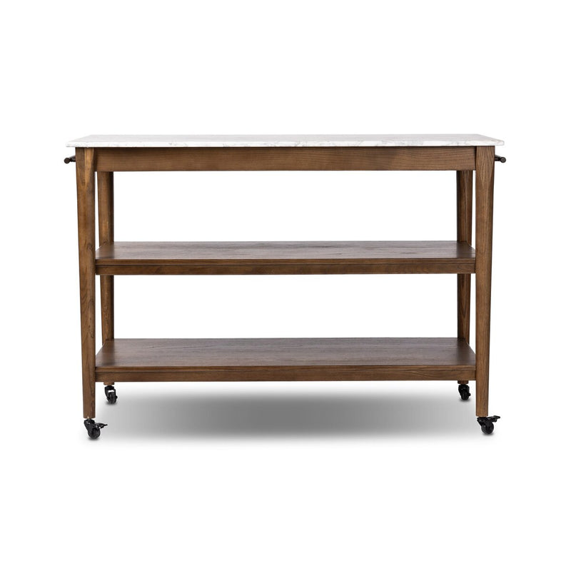 Lawhon Kitchen Island - Carrara White Marble