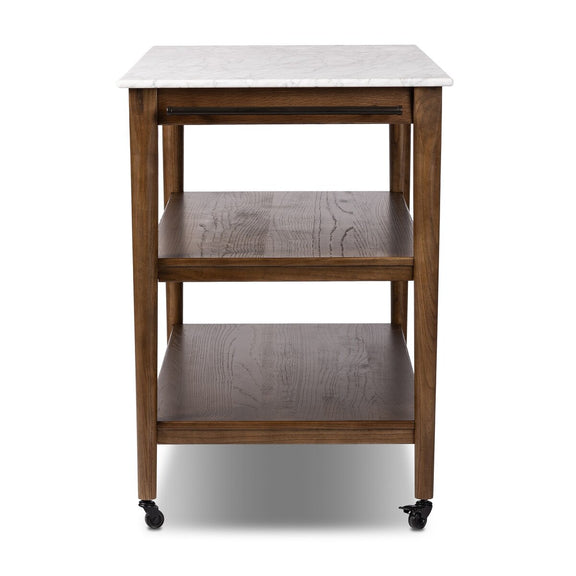 Lawhon Kitchen Island - Carrara White Marble