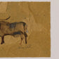 Longhorn Sketch - Edit by Lauren Fuhr - 16"X12"