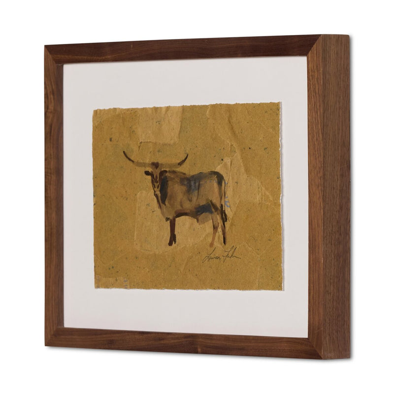Longhorn Sketch - Edit by Lauren Fuhr - 16"X12"