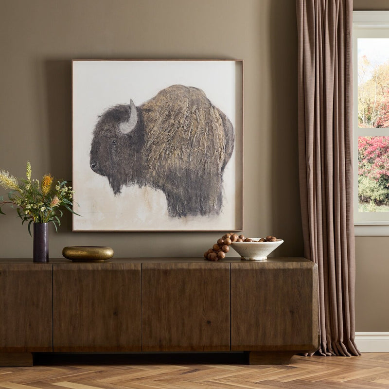 Bison by Paul Meyer - 48"X48"