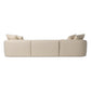 Lisa 3Pc Sectional - Gemena Cream