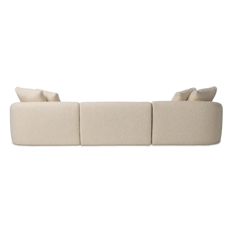 Lisa 3Pc Sectional - Gemena Cream
