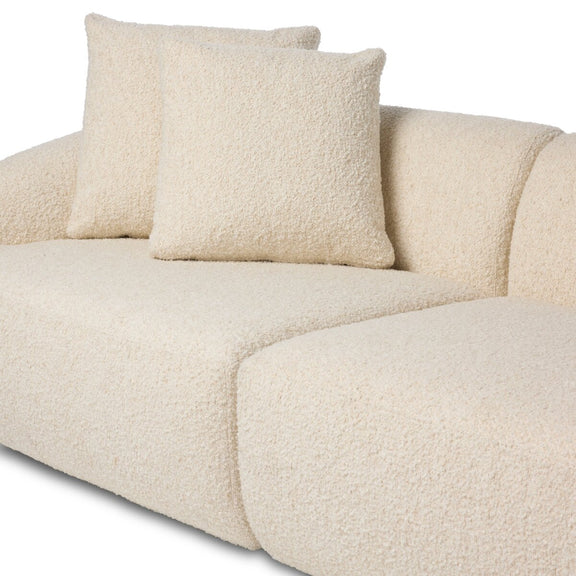 Lisa 3Pc Sectional - Gemena Cream