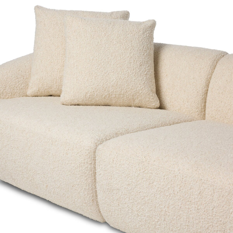 Lisa 3Pc Sectional - Gemena Cream