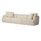 Lisa 3Pc Sectional - Gemena Cream
