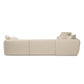 Lisa 5Pc Sectional - Gemena Cream