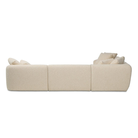 Lisa 5Pc Sectional - Gemena Cream