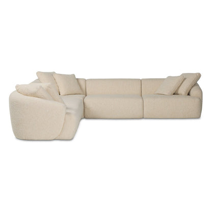 Lisa 5Pc Sectional - Gemena Cream