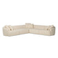 Lisa 5Pc Sectional - Gemena Cream
