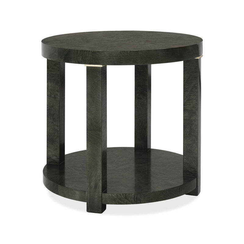 Melange Green With Envy Round End Table