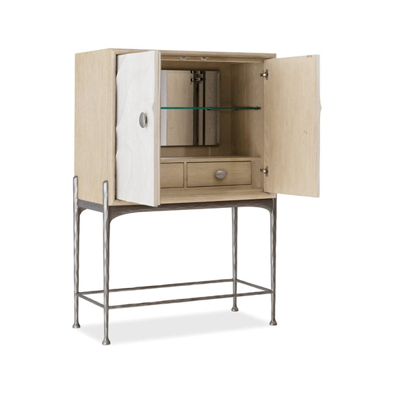 Melange Sandswept Bar Cabinet