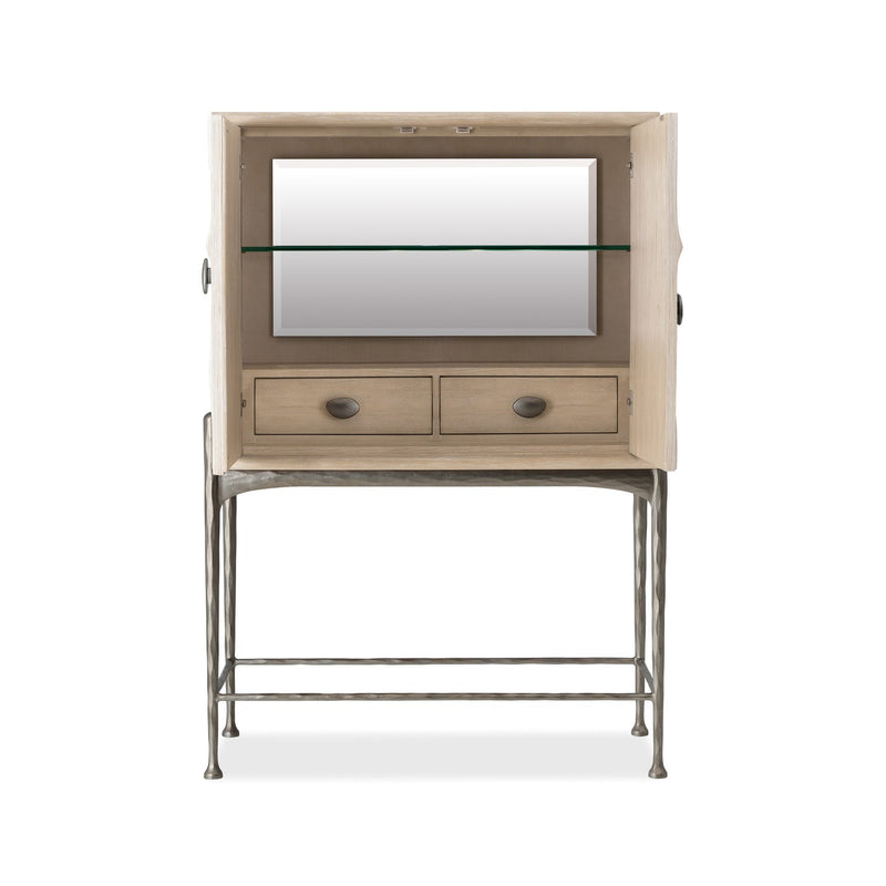 Melange Sandswept Bar Cabinet
