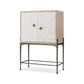 Melange Sandswept Bar Cabinet
