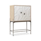Melange Sandswept Bar Cabinet